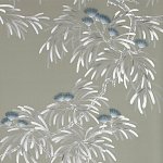 Обои ручная роспись Silk Tree Special Colourway on Pale Grey dyed silk варинант исполнения - 2 | Loft Concept в Ижевске