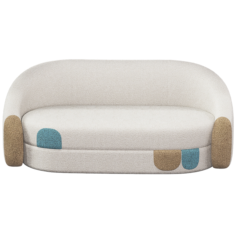 Дизайнерский Диван Undina Молочный Песочный Голубой в Ижевске | Loft Concept 