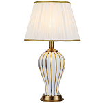 Настольная лампа с абажуром Celestina White Gold Lampshade Table Lamp варинант исполнения - 1 | Loft Concept в Ижевске