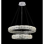 Люстра на 2 кольца с текстурной огранкой Reflection of Reality варинант исполнения - 9 | Loft Concept в Ижевске