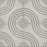 Дизайнерская плитка с узором Дорожки варинант исполнения - 1 | Loft Concept в Ижевске