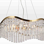 Люстра подвесная волнистой формы с хрустальными подвесками Ludivine Lighting варинант исполнения - 4 | Loft Concept в Ижевске