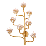 Бра золотое в виде растения Golden Flower Glade варинант исполнения - 2 | Loft Concept в Ижевске