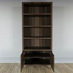 Книжный Стеллаж Elsa Dreams Walnut с задней стенкой варинант исполнения - 3 | Loft Concept в Ижевске