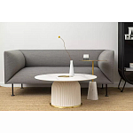 Кофейный столик с круглой столешницей на белом мраморном основании Original Foundation варинант исполнения - 2 | Loft Concept в Ижевске