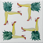 Плитка дизайнерская с рисунком Пина Колада варинант исполнения - 2 | Loft Concept в Ижевске