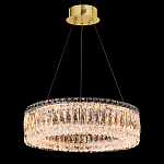 Люстра подвесная круглая из прозрачного хрусталя с золотым корпусом Selfsufficient варинант исполнения - 1 | Loft Concept в Ижевске