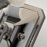 Бра для ванных комнат с белым матовым плафоном квадратной формы на основании цвета хром Feiss варинант исполнения - 3 | Loft Concept в Ижевске