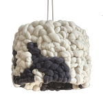Светильник вязаный из шерсти Черно-белый варинант исполнения - 2 | Loft Concept в Ижевске