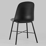 Стул из прочного пластика на металлическом основании Anora Black варинант исполнения - 5 | Loft Concept в Ижевске