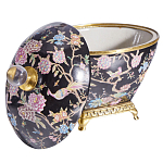 Шкатулка черного цвета с цветочной росписью Eden Garden варинант исполнения - 2 | Loft Concept в Ижевске