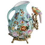 Кувшин с птичкой и  цветочным рисунком Blue Garden варинант исполнения - 2 | Loft Concept в Ижевске