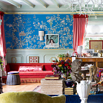 Обои ручная роспись Houghton Canton Blue варинант исполнения - 4 | Loft Concept в Ижевске