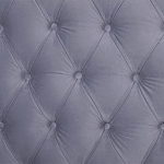 Кровать двуспальная серая с основанием из массива дерева с мягким изголовьем Velour Beds варинант исполнения - 4 | Loft Concept в Ижевске