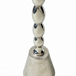 Кофейный столик с рельефной столешницей из металла Aplika Silver варинант исполнения - 5 | Loft Concept в Ижевске