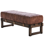 Банкетка Duncan винтажная коричневая кожа варинант исполнения - 3 | Loft Concept в Ижевске