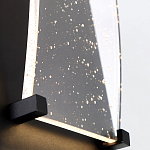 Настенный фонарь уличный прямоугольный черного цвета со стеклом с пузырьками Eurofase варинант исполнения - 5 | Loft Concept в Ижевске