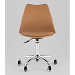 Офисный стул на металлическом основании EGGERY Brown пластик варинант исполнения - 5 | Loft Concept в Ижевске