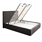 Кровать серая с подъемным механизмом Adelaide варинант исполнения - 2 | Loft Concept в Ижевске