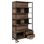 Стеллаж под TV в стиле лофт с открытыми полками и ящиками Urban Style Space варинант исполнения - 2 | Loft Concept в Ижевске