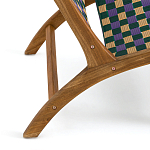 Кресло низкое из массива тика Barbados варинант исполнения - 5 | Loft Concept в Ижевске