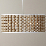 Люстра в форме цилиндра с вставками из деревянных бусин Wooden Beads варинант исполнения - 7 | Loft Concept в Ижевске