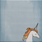 Плитка с узором Девочка единорог варинант исполнения - 5 | Loft Concept в Ижевске