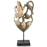Маска ручной работы деревянная резная Lizard Mask варинант исполнения - 1 | Loft Concept в Ижевске