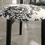 Стул обеденный деревянный с цветочной обивкой Foshan Chair варинант исполнения - 2 | Loft Concept в Ижевске