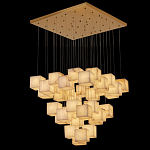 Люстра подвесная с квадратными плафонами из натурального камня Glowing Spheres варинант исполнения - 5 | Loft Concept в Ижевске