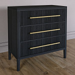 Комод Primo с 3 выдвижными ящиками Черный дуб варинант исполнения - 4 | Loft Concept в Ижевске
