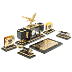 Настольный письменный набор из яшмы и долерита в подарочной упаковке Manager Organizer варинант исполнения - 4 | Loft Concept в Ижевске