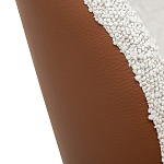 Стул мягкий с обивкой из рогожки и экокожи Contrasting Performance варинант исполнения - 3 | Loft Concept в Ижевске