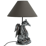 Настольная лампа с абажуром Дракон Silver Dragon варинант исполнения - 5 | Loft Concept в Ижевске