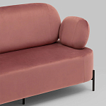 Диван в велюровой обивке цвета пыльная роза COLOR BLOCK варинант исполнения - 6 | Loft Concept в Ижевске