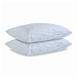 Постельное белье голубого цвета из перкаля с принтом 200х220 см Aurora Allure варинант исполнения - 2 | Loft Concept в Ижевске