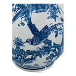 Ваза с мотивами цветущего сада с попугаями Blue Vase Inspired by Nature варинант исполнения - 3 | Loft Concept в Ижевске