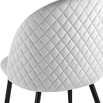 Мягкий стул в сером велюре Miruna Chair варинант исполнения - 6 | Loft Concept в Ижевске