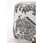 Пуф Wakonda с Круглыми ножками Черно-Белый орнамент варинант исполнения - 3 | Loft Concept в Ижевске