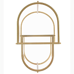 Комплект из 2-х приставных столиков на металлическом основании цвета латунь Ambassador варинант исполнения - 3 | Loft Concept в Ижевске