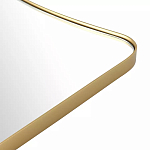 Зеркало золотистое с закруглёнными углами Thin Frame варинант исполнения - 3 | Loft Concept в Ижевске