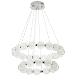 Светодиодная двухъярусная кольцевая люстра хром Crystal Globule Chandelier Chrome варинант исполнения - 2 | Loft Concept в Ижевске