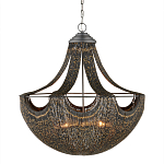 Люстра в форме колокола с декором из тонких железных нитей Jagged Pattern варинант исполнения - 3 | Loft Concept в Ижевске