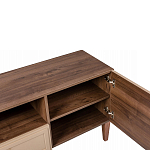 ТВ-тумба бежевая из массива бука с 2-мя дверками и ящиком Wenge Light варинант исполнения - 3 | Loft Concept в Ижевске