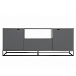 ТВ-тумба цвета графит с  2-мя дверцами и ящиком Strict Lines варинант исполнения - 2 | Loft Concept в Ижевске