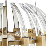 Люстра круглая с прозрачными элементами в форме полумесяца Crystal Crescent варинант исполнения - 1 | Loft Concept в Ижевске