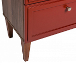 Тумба прикроватная красная из массива бука с 2-мя ящиками Wenge Light варинант исполнения - 4 | Loft Concept в Ижевске