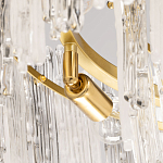 Люстра круглая с прозрачными стержнями разной длины Textured Glass Chandelier варинант исполнения - 6 | Loft Concept в Ижевске