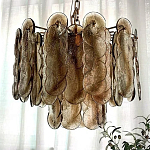 Люстра из круглых стеклянных элементов Vienna варинант исполнения - 3 | Loft Concept в Ижевске