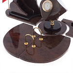 Настольный письменный набор из природного камня обсидиана коричневого Team leader варинант исполнения - 4 | Loft Concept в Ижевске